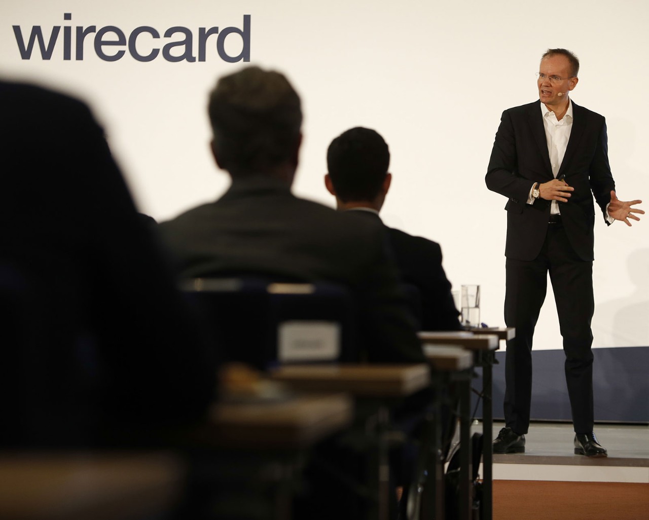 Markus Braun, former CEO of Wirecard AG, speaks during the company's annual news conference in Munich, Germany, 25 April 2019.