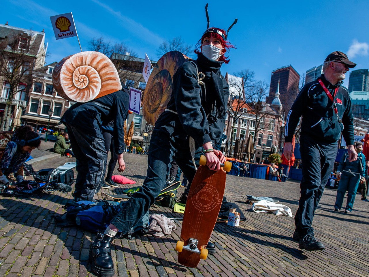 Activists in The Hague, The Netherlands, April 2021