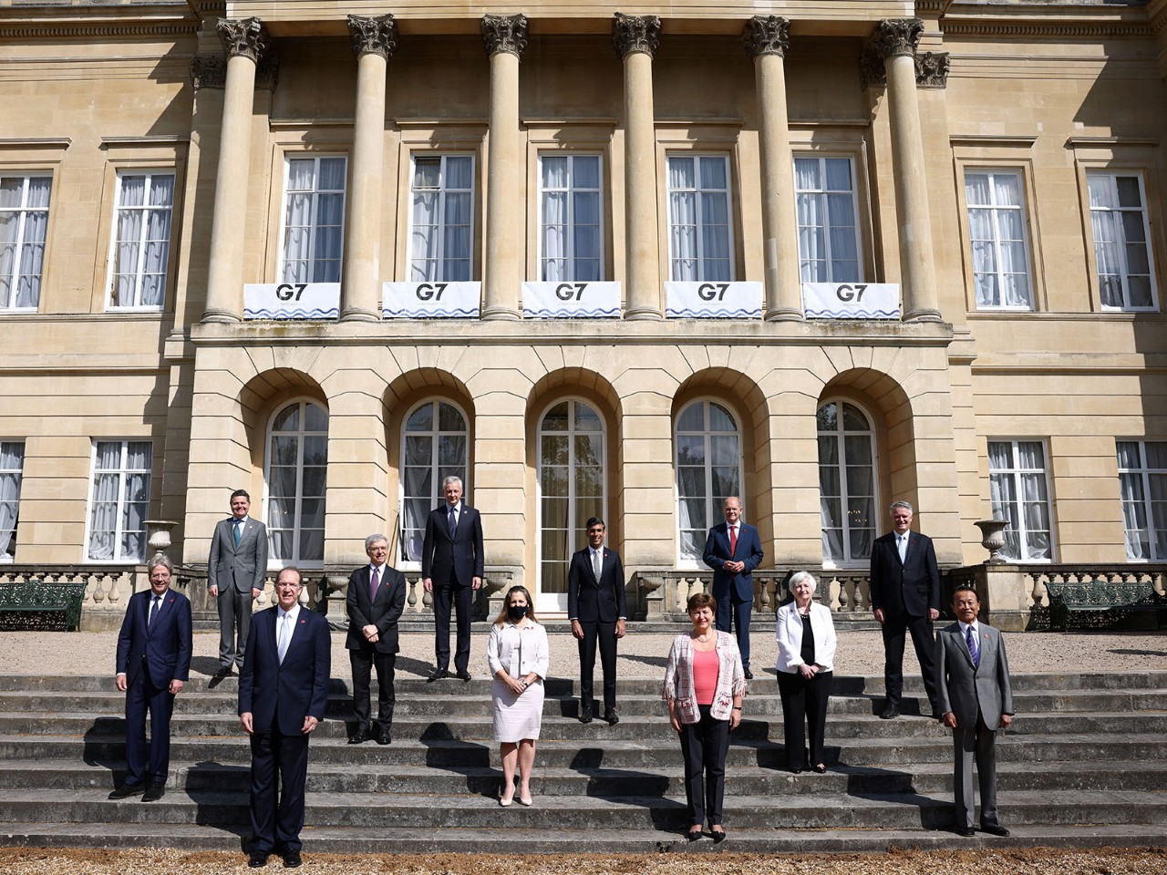The issue of a global minimum corporation tax rate dominated the meeting of finance and economic officials from the G7 nations in London in June